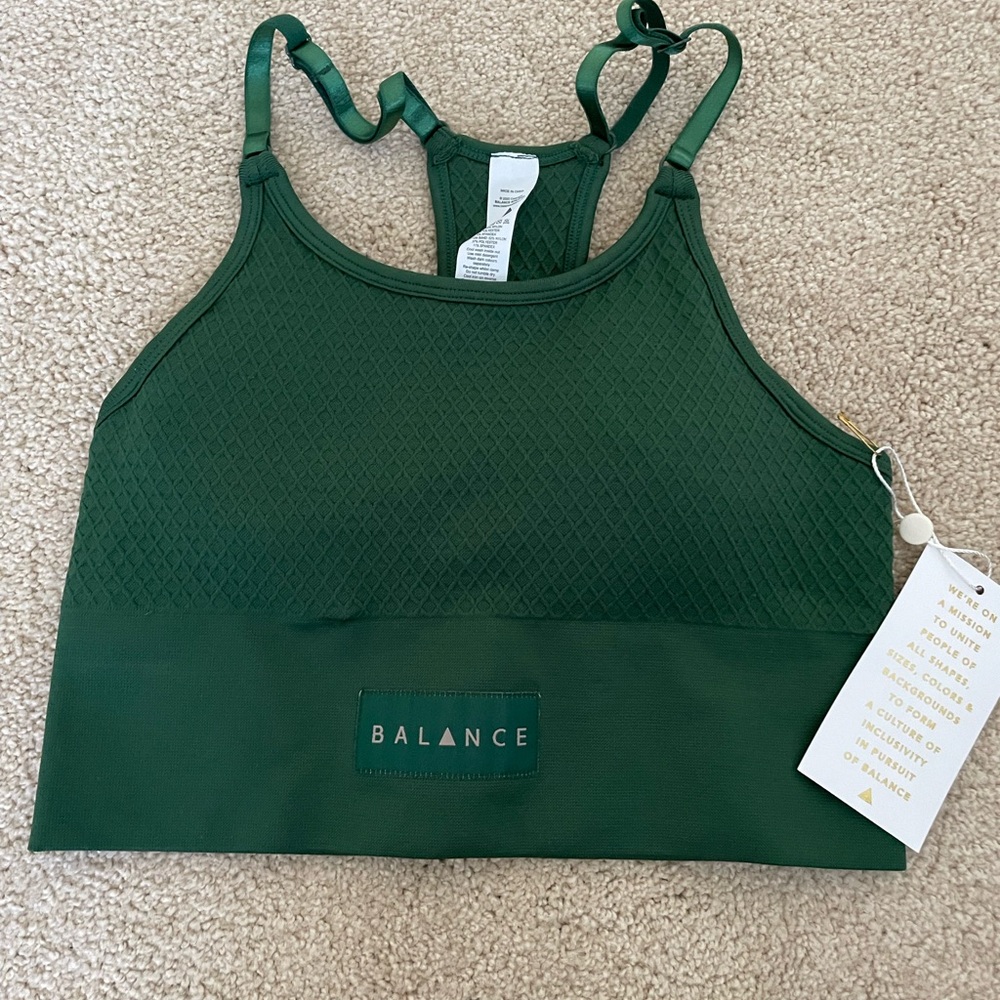 Balance Forest Green Sports Bra